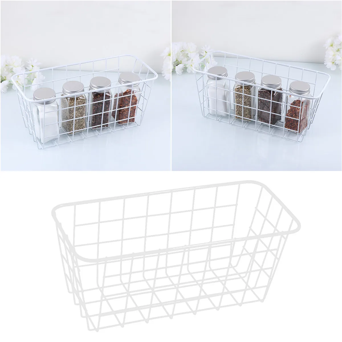 

Черные корзины-органайзеры для дверей, металлическая подвесная полка для хранения в ванной и на кухне