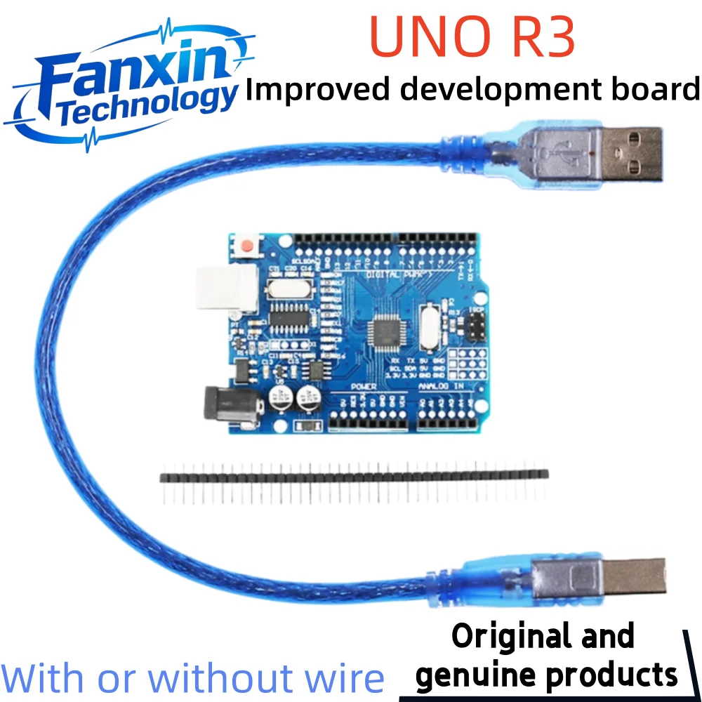 UNO R3 verbesserte Version Entwicklungsboard mit geradem Pin-Kabel CH340G, geeignet für Arduino