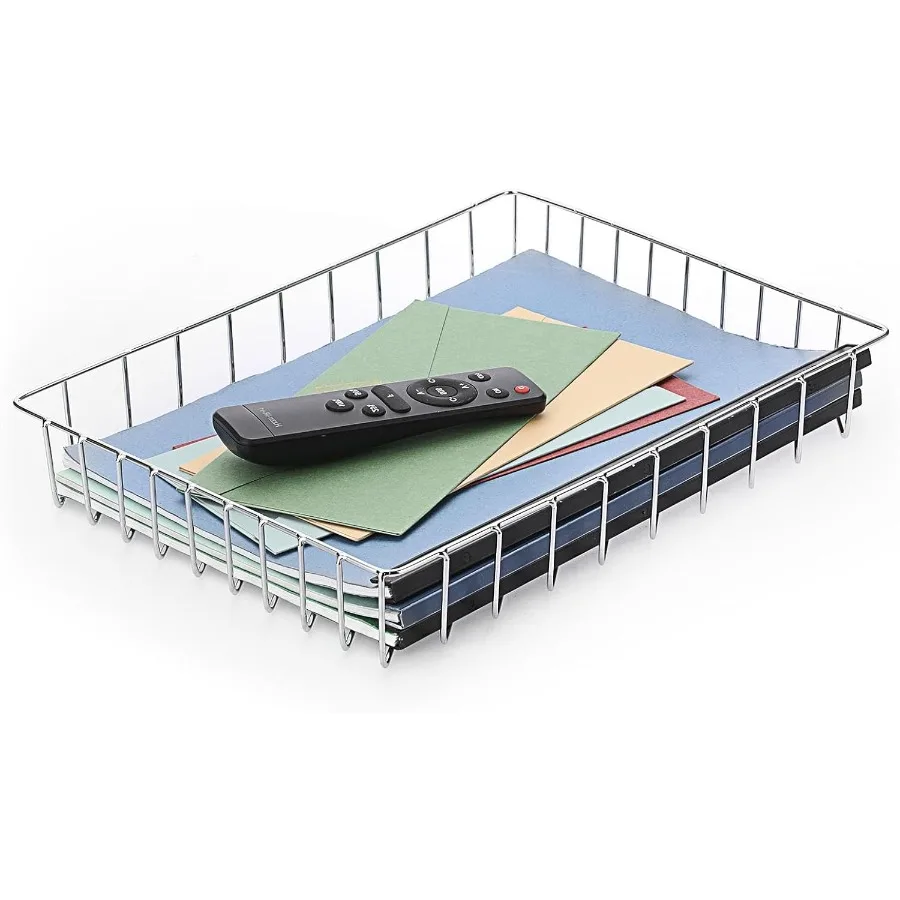 متعددة الأغراض A4 ملف صينية سلك مكتب صينية منظم أنيق حجم الرسالة مكتب وثائق صينية مجلة الملفات سلة التخزين أورجاني #2