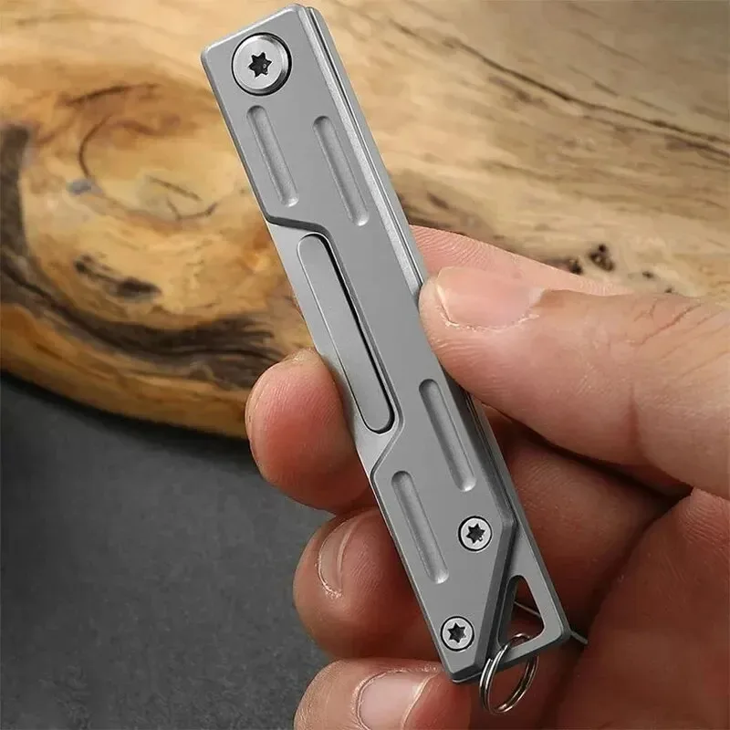 Stainless Steel Folding Hobby Knife Kit with 9 Disposable Blades for Crafting and Precision Cutting