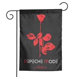 Custom Electronic Rock Depeche Cool Mode Garden Flag Vertical Double Sided Yard Flags Outside Decoration 12x18 inch