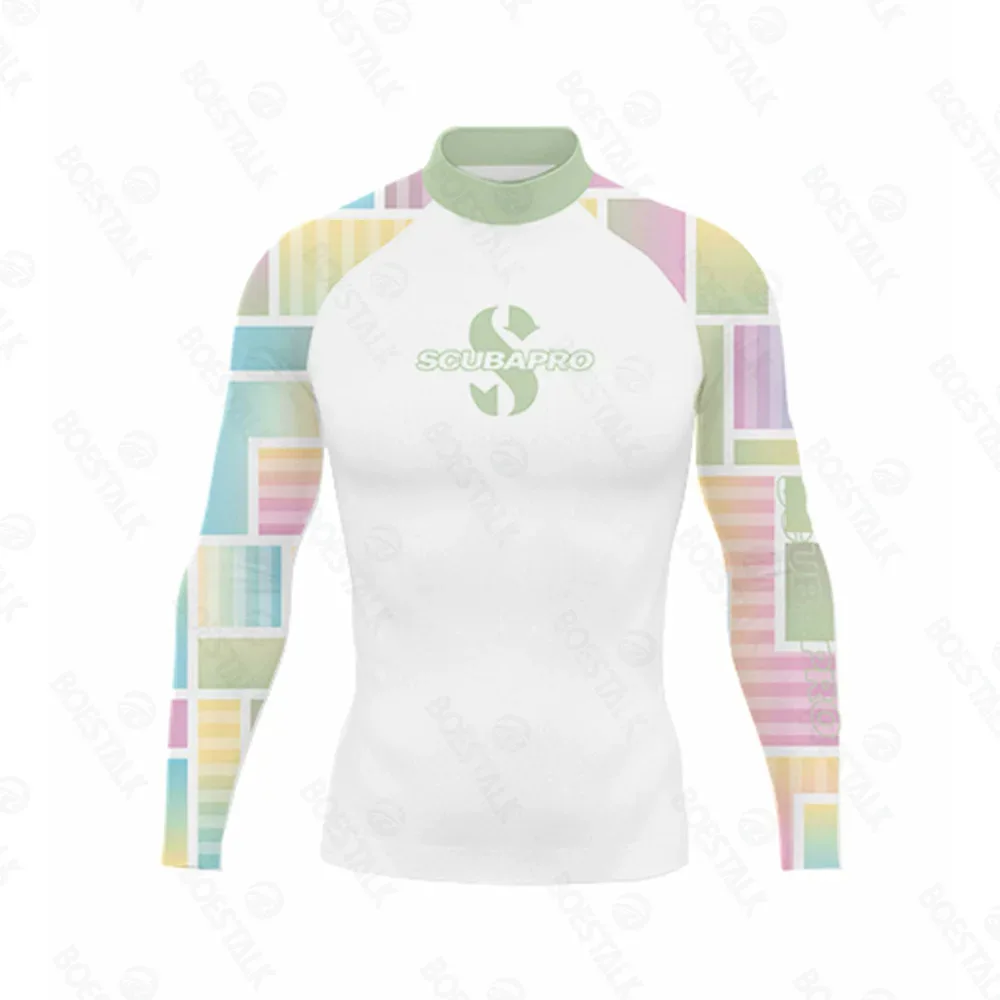 SCUBAPRO Men's Swim T-Shirt Rash Guard: Long Sleeve UV Protection Top - Premium Surfing, Diving & Beach Gear