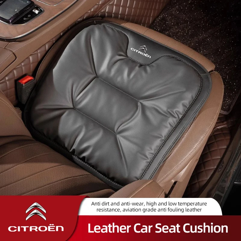 Car Seat Cushion Leather Antifouling Mat Pad For Citroen e-C3 e-C4 C5X C3 C4 Aircross Cactus Picasso C-Crosser C6 C1 C-Elysee C2