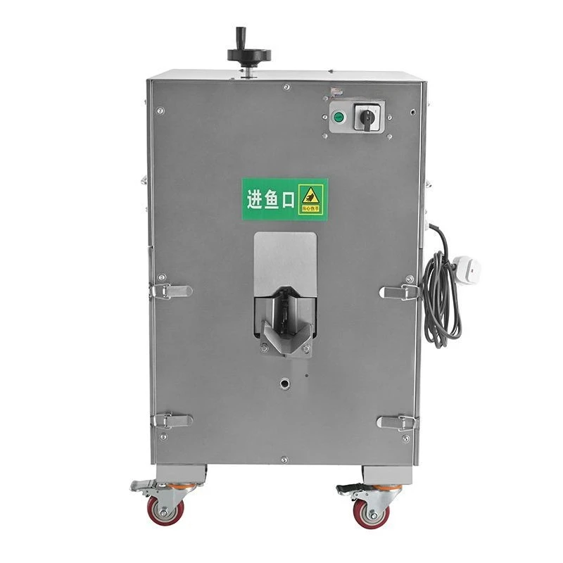 Large commercial herring multi-functional integrated machine with open belly, open back and scale removal, fully automatic