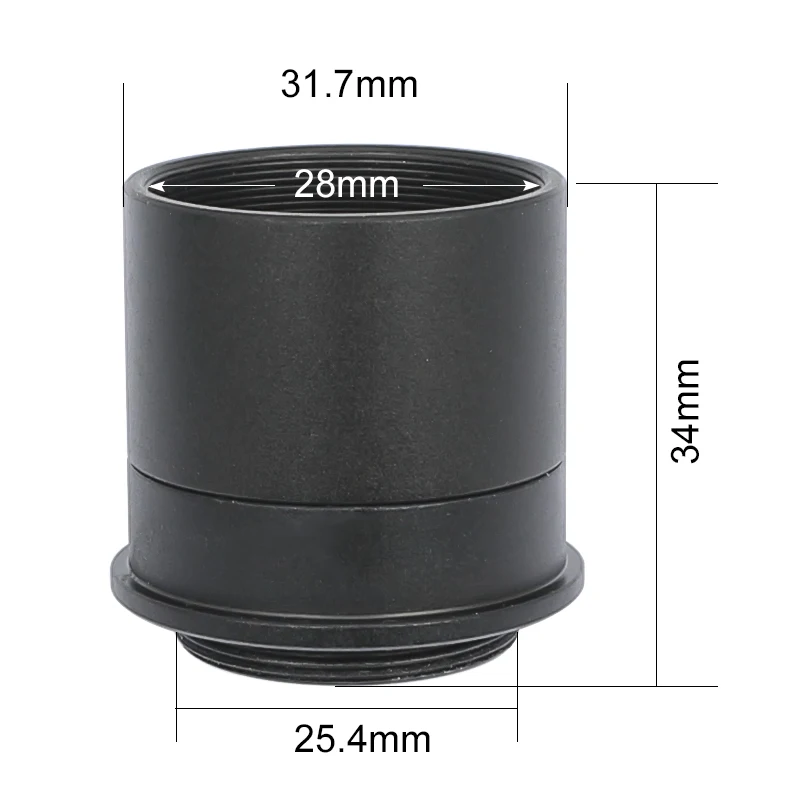 Astronomical Telescope C-Mount Adapter 1.25 inch Tube Extinction Adapter For Eyepiece Converter 31.7 mm to C CS CCD Interface