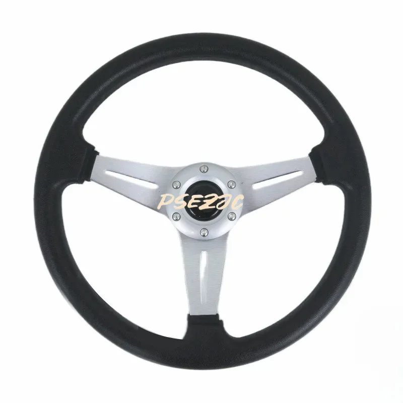 14 Inch Suitable for Car Modification Steering Wheel 350MM Multiple Colors Racing Steering Wheel Leather Steering Wheel