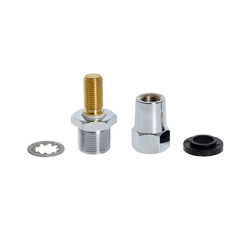 3/8 "x 24 Stud CB uchwyt na antenę do tak 239 Adapter pasuje do 1/2" otwór przez ciężki chromowany niklowany mosiądz do antena radiowa szynki CB — zdjęcie 3
