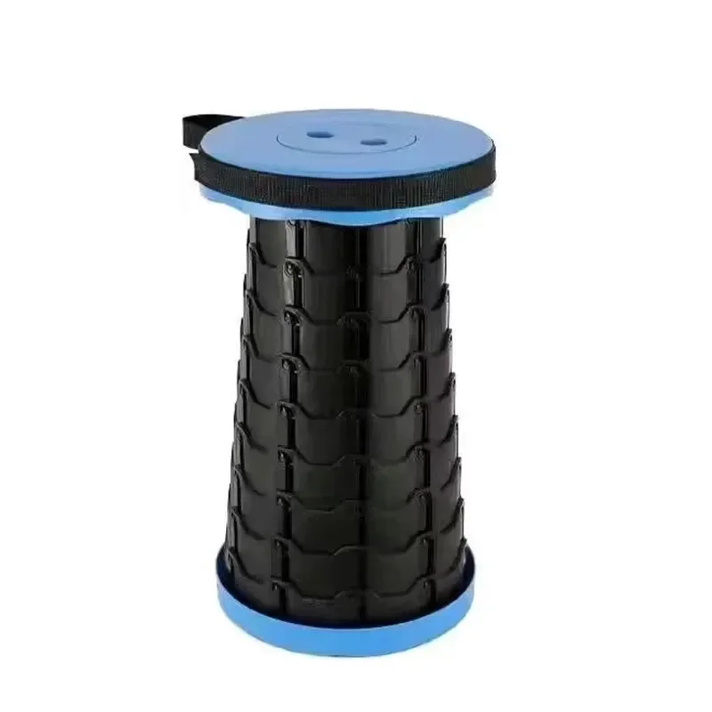 Hot Sale Folding Stool Outdoor Portable Chair Retractable Adjustable Bench Camping, Fishing Multi-scene Applicable