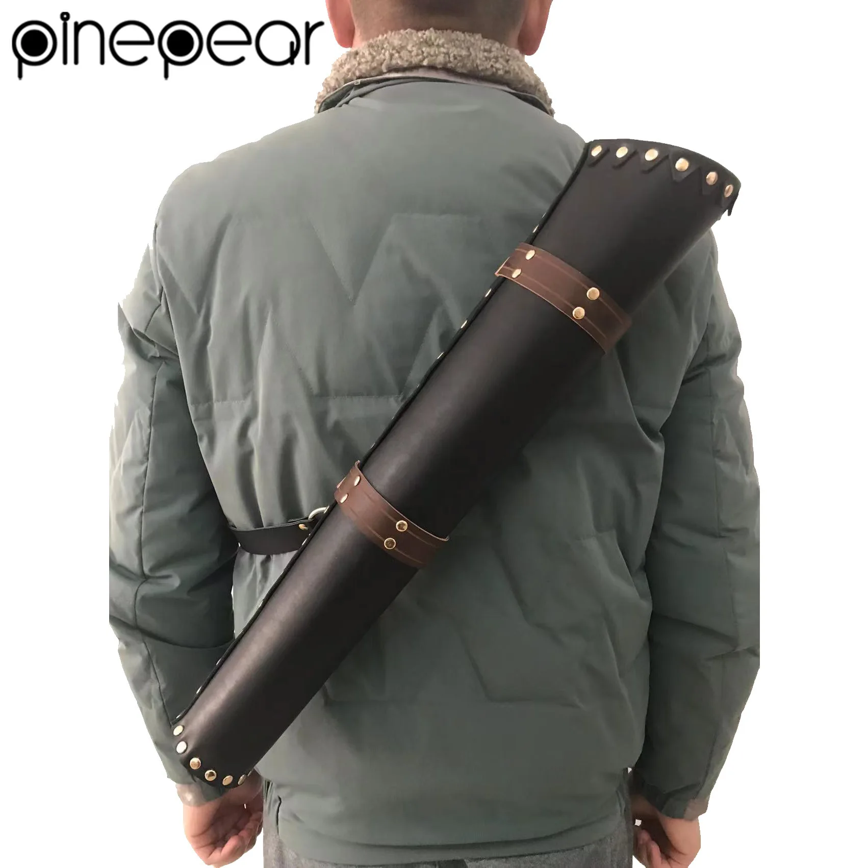 Medieval Viking Arrow Holder Quiver Cosplay Prop Knight Hunter Costume Horseback Nomad Hunting Archery Accessory Case Holster