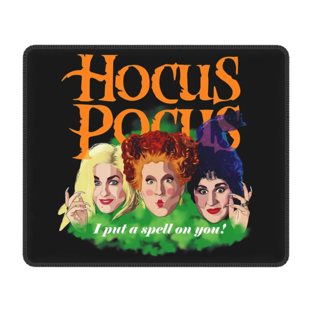 Custom Halloween Hocus Pocus Movie Mouse Pad Anti-Slip Rubber Base Gaming Mousepad Accessories Office Computer PC Mat