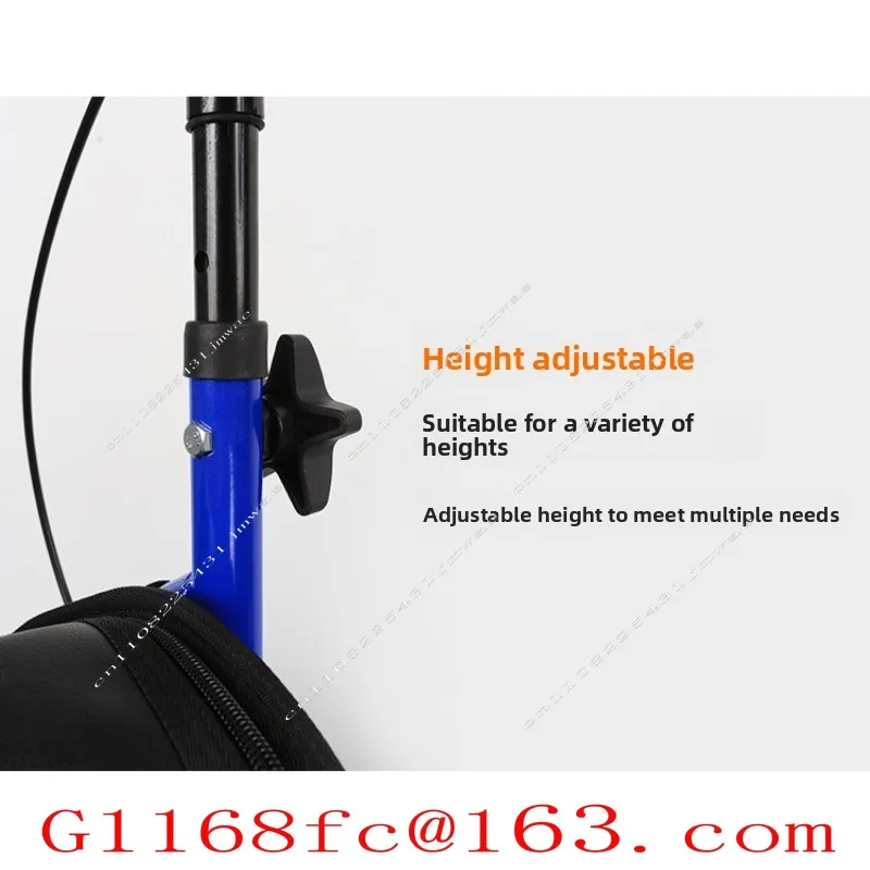The Elderly Rehabilitation Assistant Trolley Shopping Cart Foldable with Brake Walking Aid Driving Three Wheels