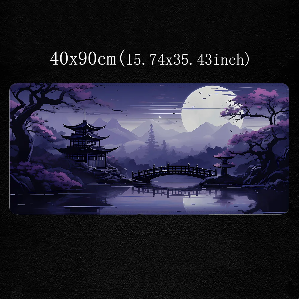 PURPLE JAPAN Mousepad Extended Pad Desk Mat Office Accessories Pc Gamer Mouse Mat Gaming Large Mouse Pad 900x400 Computer Pads