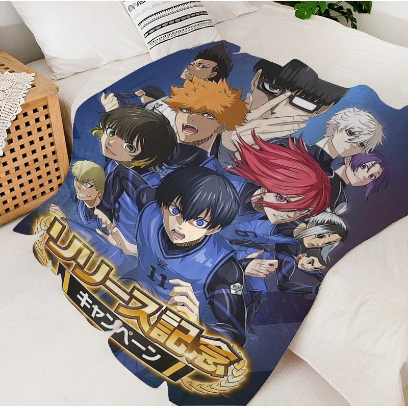 

Fleece Blanket Sofa Winter D-Blue D-Lock Warm Camping Custom Decorative Nap Fluffy Soft Blankets King Size Microfiber Bedding