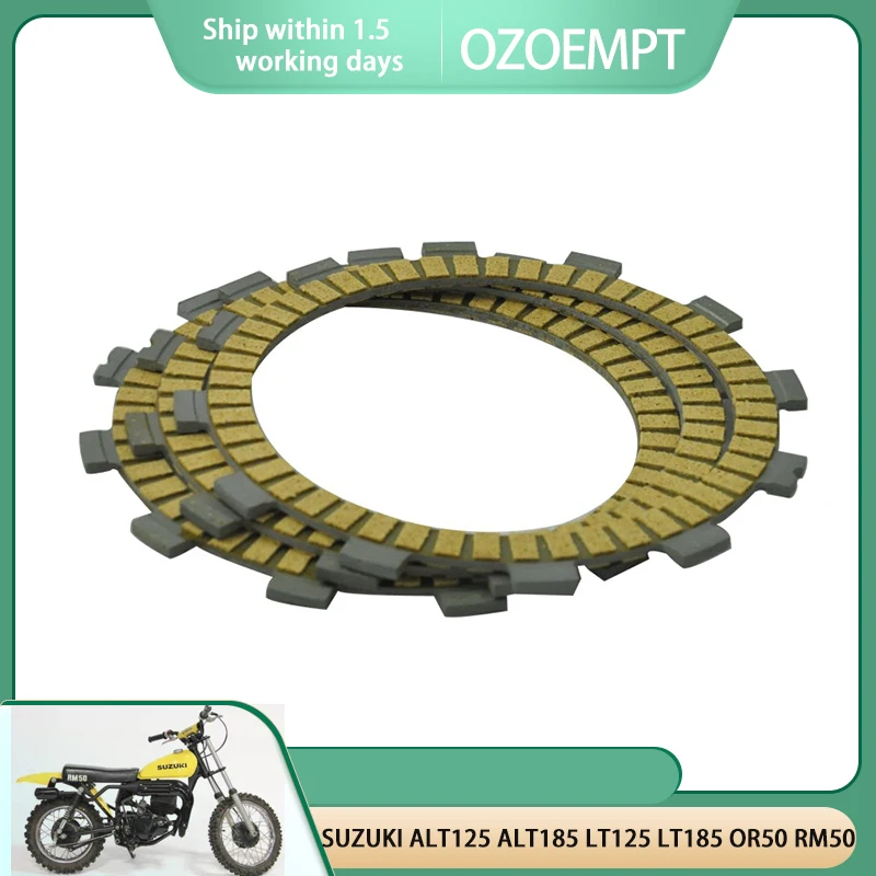 

Фибрирующая пластина сцепления OZOEMPT, подходит для SUZUKI ALT125, ALT185, LT125, LT185, OR50, RM50