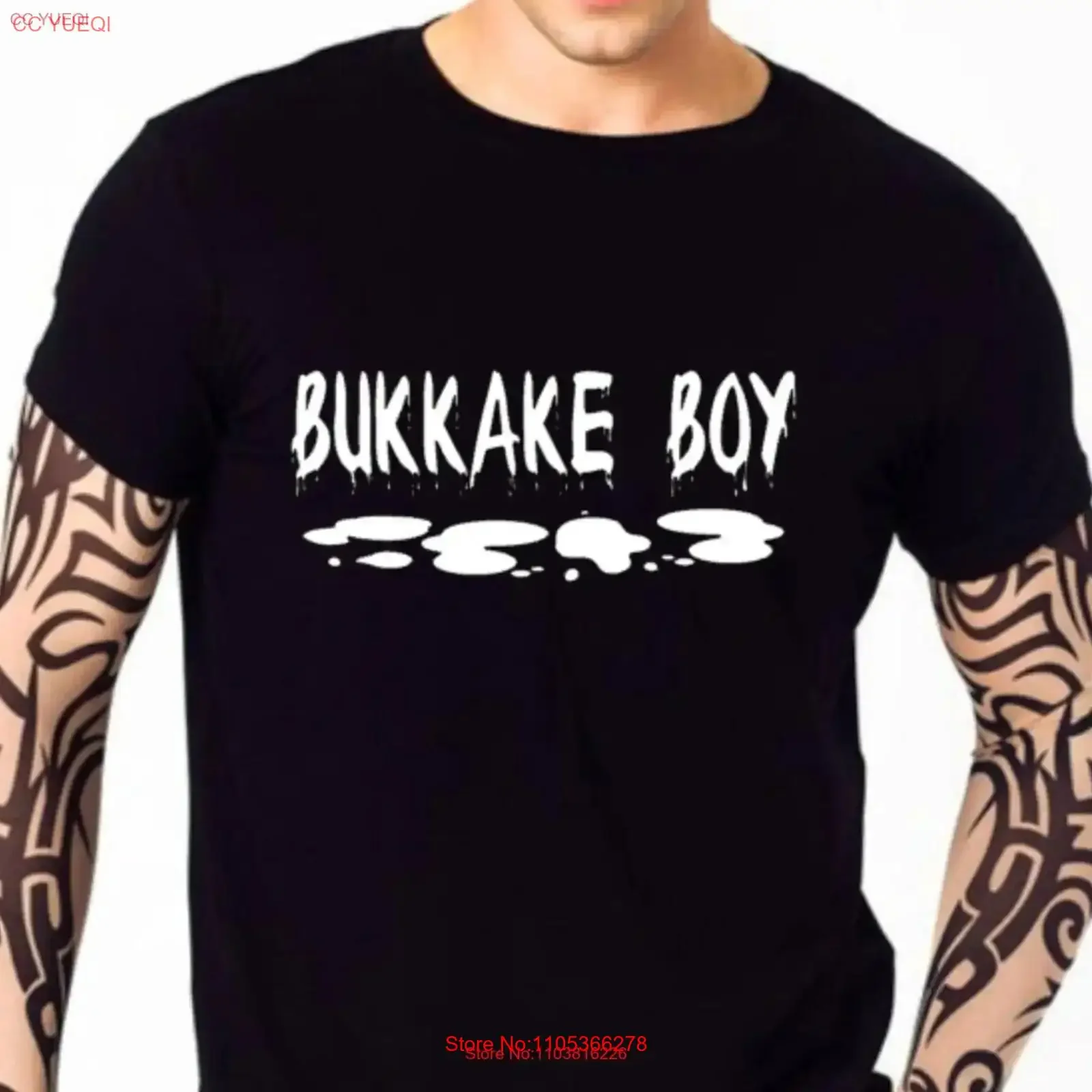 Camiseta Bukkake Boy Vintage Lavada, Estilo Casual, Ligeramente de Diseño, Gráfico Elástico, Suave y Transpirable para Hombre