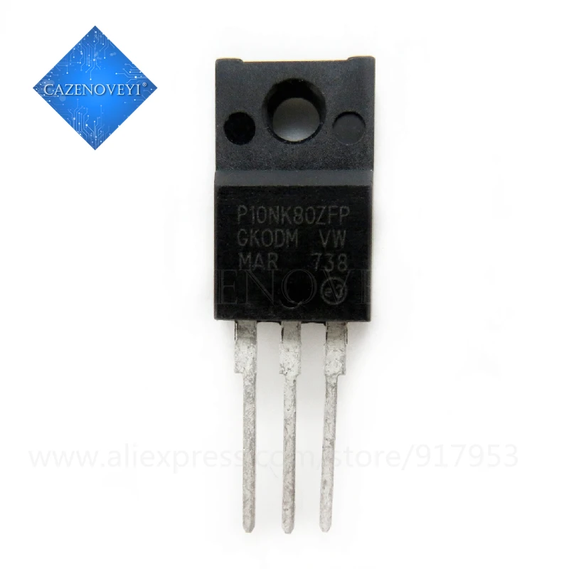 HOT SALE product (10piece) STP10NK80ZFP P10NK80ZFP 10N80  10A 800V new original In Stock