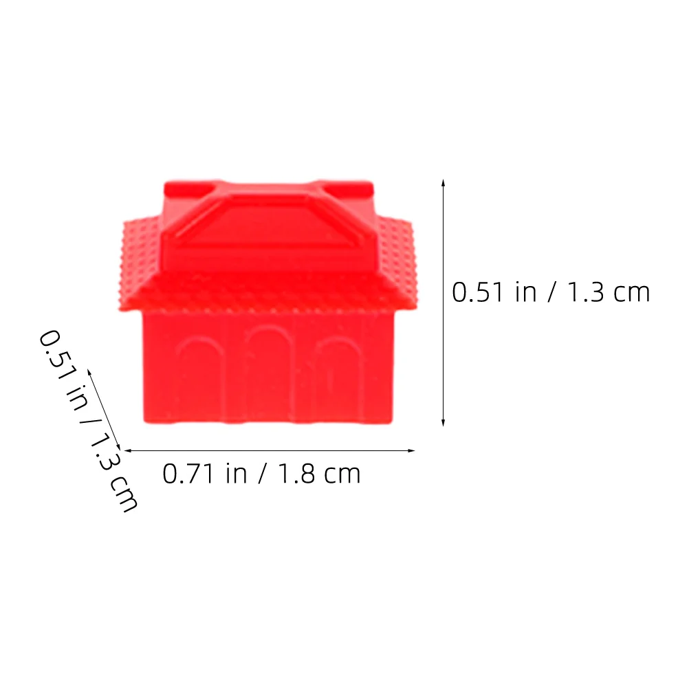 

120Pcs Chess Pieces Board Game Accessories Plastic House Replacement Parts Game Tokens for Competitive Play Chess Pieces