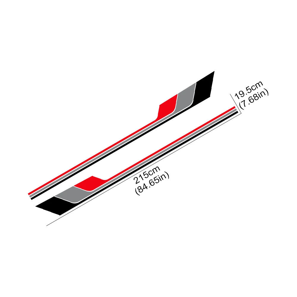 

For Audi Q8 SQ8 RS TF SI Quattro E-tron 2019 2021 2020 Car Door Decor Sticker Graphics Side Skirt Strips Vinyl Decals Decoration