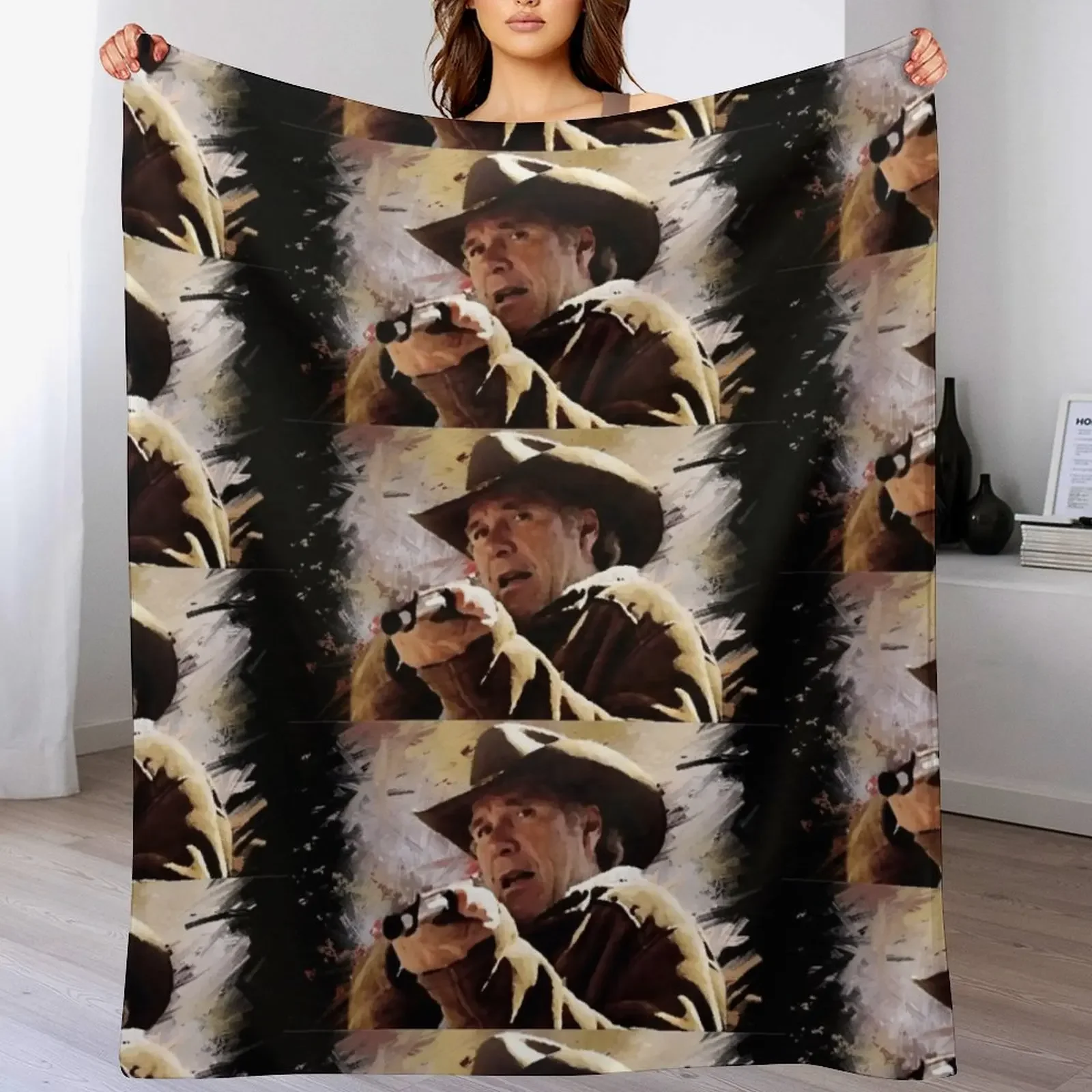 Sheriff Walt Longmire Throw Blanket Easy Care Comfortable Blanket for Couch