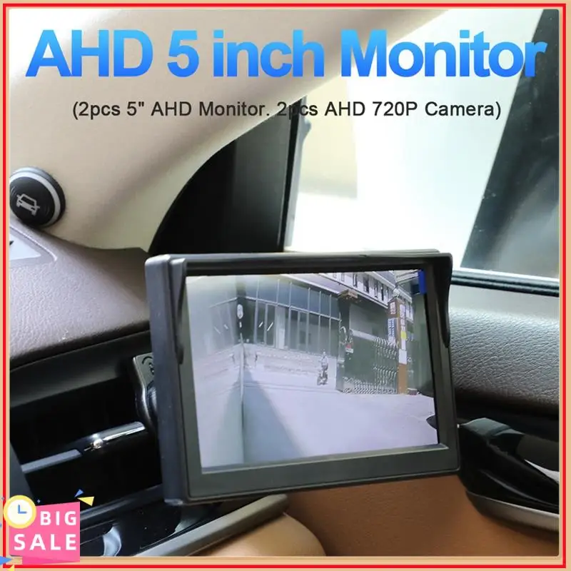 

Exclusive Car AHD 5 Inch Digital Side View Monitor Mirror System With 2 720P HD Night Vision Side View Cameras