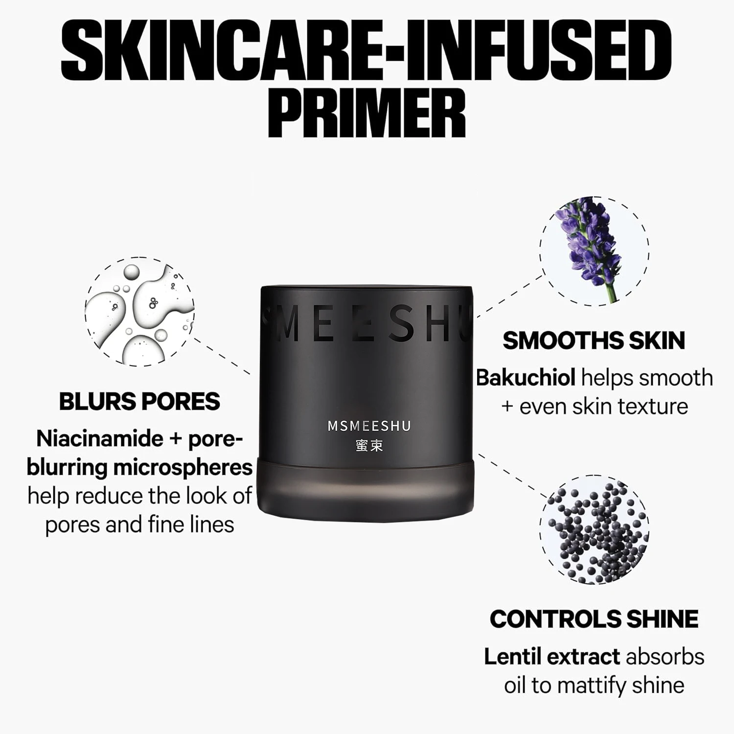 برايمر مسام ما قبل المكياج مسام غير مرئية حتى لون البشرة للتحكم في الزيوت وتنعيم البشرة وترطيب الوجه للمكياج الخلل #5