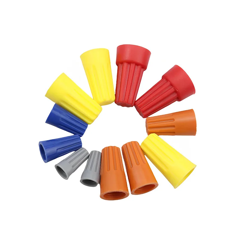 50pcs P1 P2 P3 P4 P6 Electrical Insulated Crimp Terminal Quick Wire Connector Nut Spring End Cap Connection Twist Nuts Caps