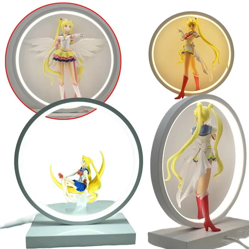 

Sailor Moon Tsukino Usagi Desk Lamp Toy Desktop Decoration Anime Characters Children's Bedroom Bedlight Toy Decoration Gifts