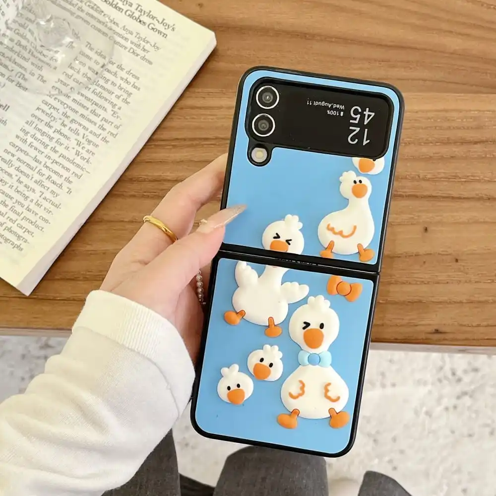 Cute Cartoon Toy Story Anime Role Phone Case for Samsung Galaxy Z Flip 4 ZFlip 5 5G Soft Lovely Folding Screen Protective Cover