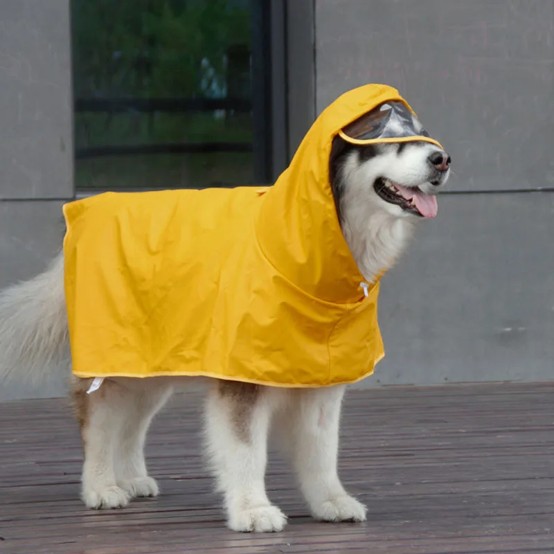 

PU Outdoor Pet Clothing, Golden Retriever, Dog Raincoat, Belly Protection, Large Dog Supplies