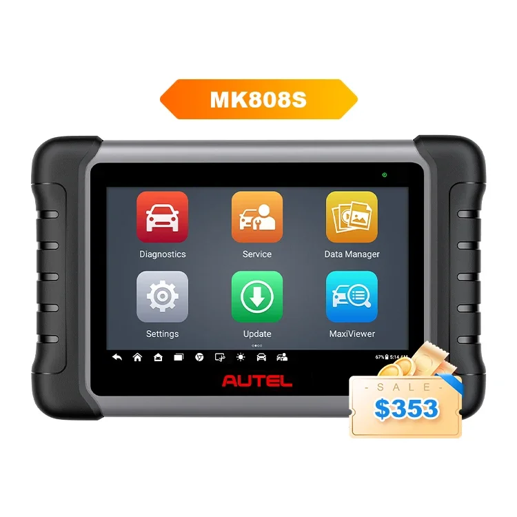 Original Autel MaxiCOM MK808S MK808 Scanner Code Reader Supports Obd2 IMMO/EPB/SAS/BMS/TPMS/DPF Service Obd Car Diagnostic Tool