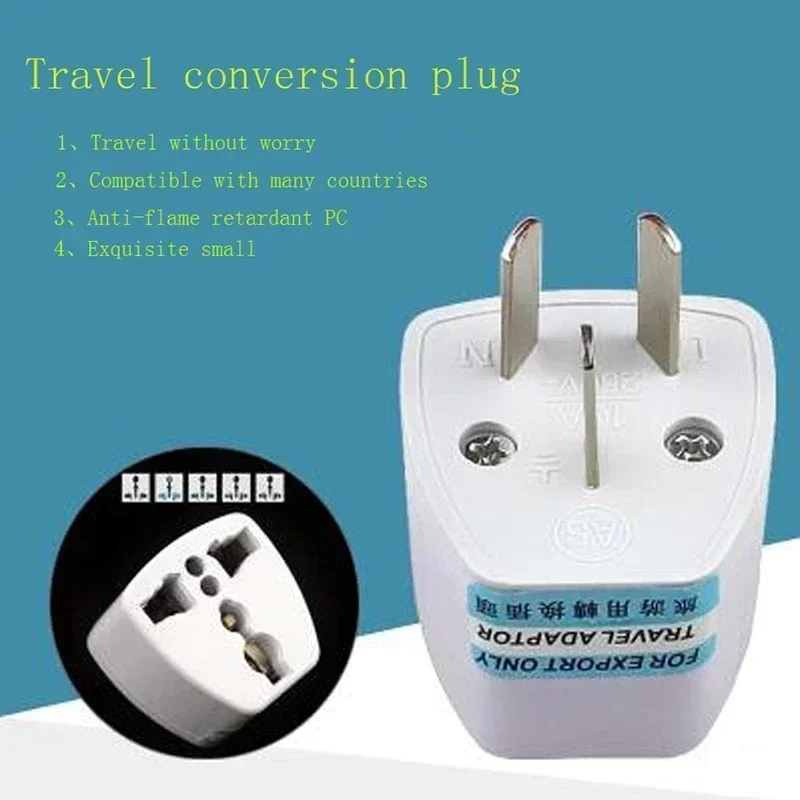 Universal 3Pin AU Power Plug Adapter 3 Pin New Zealand Australia Travel Plug US/UK/EU to AU/NZ Plug Converter