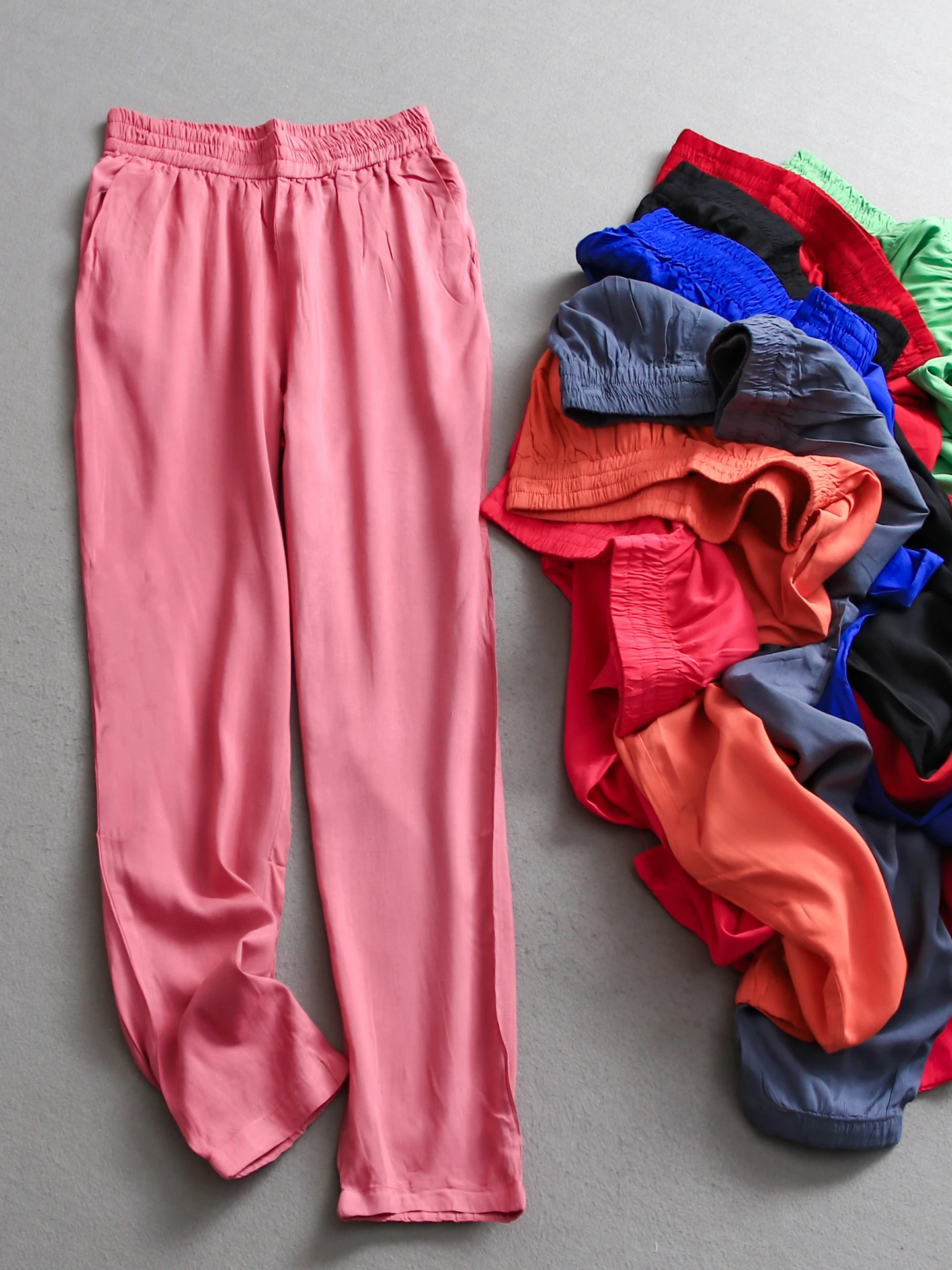 

Slim Fit Casual Harem Pants Women's Summer New Style Thin Soft Elastic Waist Loose Leggings Straight Tube Long Trousers