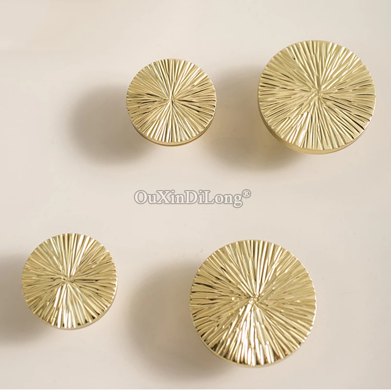 High-end 10PCS Solid Brass Furniture Pulls Handles Drawer Knobs Cupboard Wardrobe Closet Dresser TV Wine Cabinet Pulls Knobs