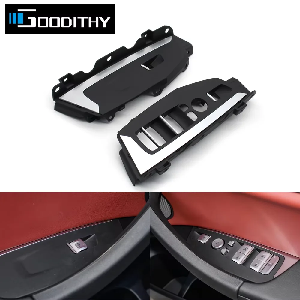 

RHD ​Car Black Carbon Fiber Interior Door Window Lift Switch Button Panel Trim Cover For BMW X3 X4 G01 G02 F97 F98 51417473182