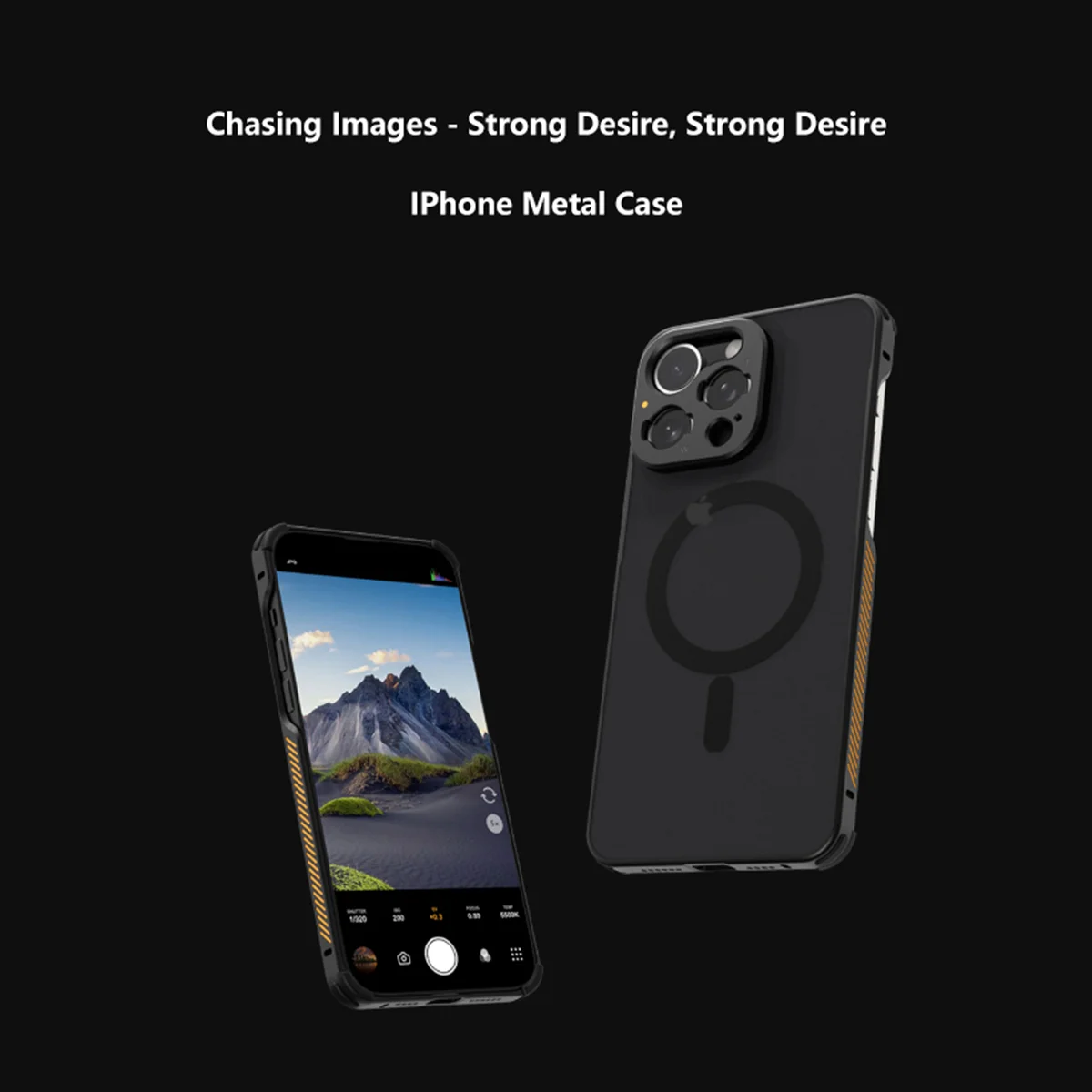 

Fotorgear Metal Phone Case For iphone 13/14/15 Magnetic Suction T Bayonet Lens Phone Case with Filter Adapter Ring Protector