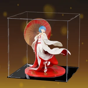 علبة عرض أكريليك شفافة ، لعبة مقاومة للغبار ، شاحنات سيارات ، مجموعة صندوق نموذج الشاحنات الصغيرة ، صندوق عرض مقعد التخزين أعلى 8 بيع الاكريليك مربع عرض الوقوف - No7