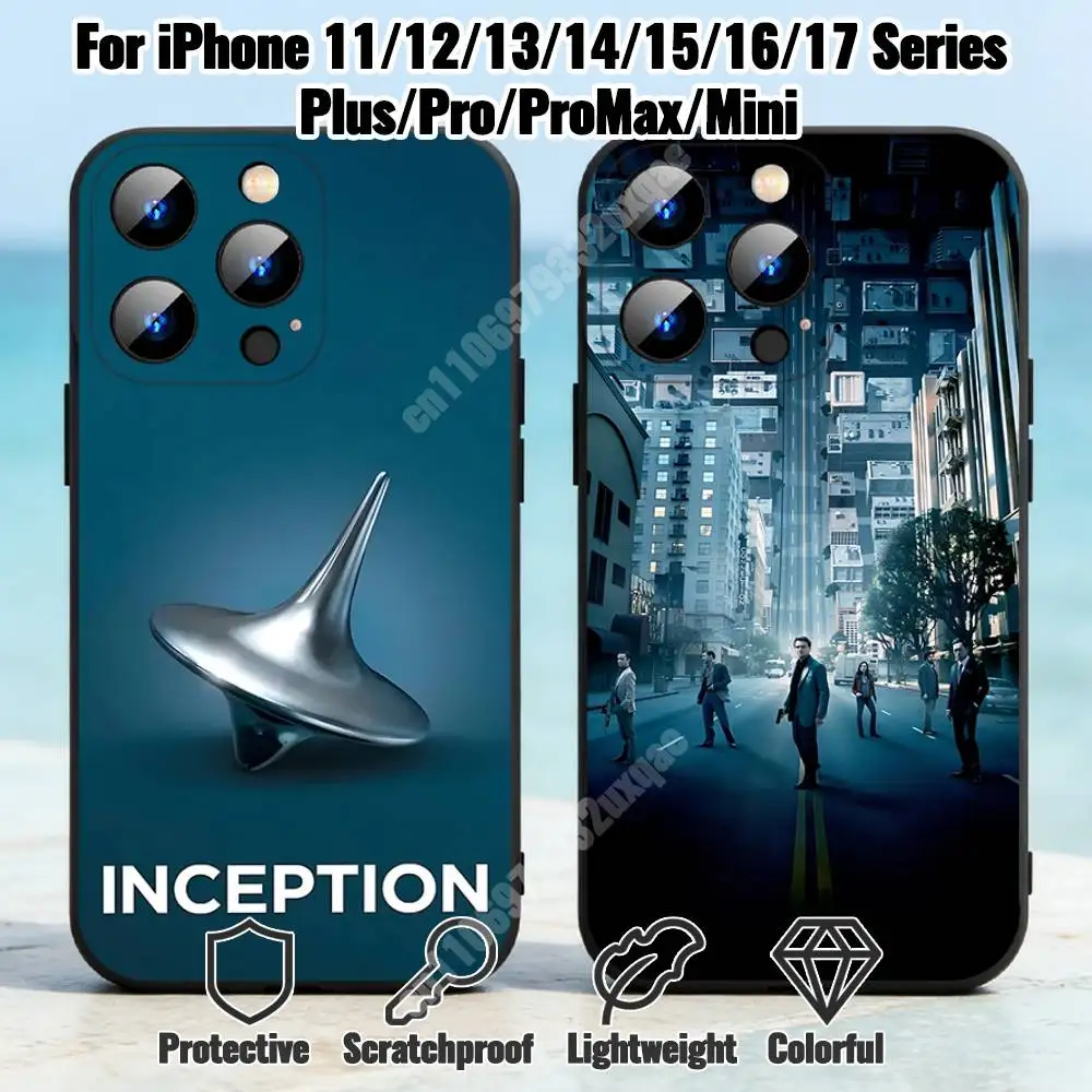 

Science Fiction I-Inception Movie Phone Case for iPhone 17 16 Pro Plus Air 16E 15 14 13 12 11 Max Mini XR XS Silicone Cover