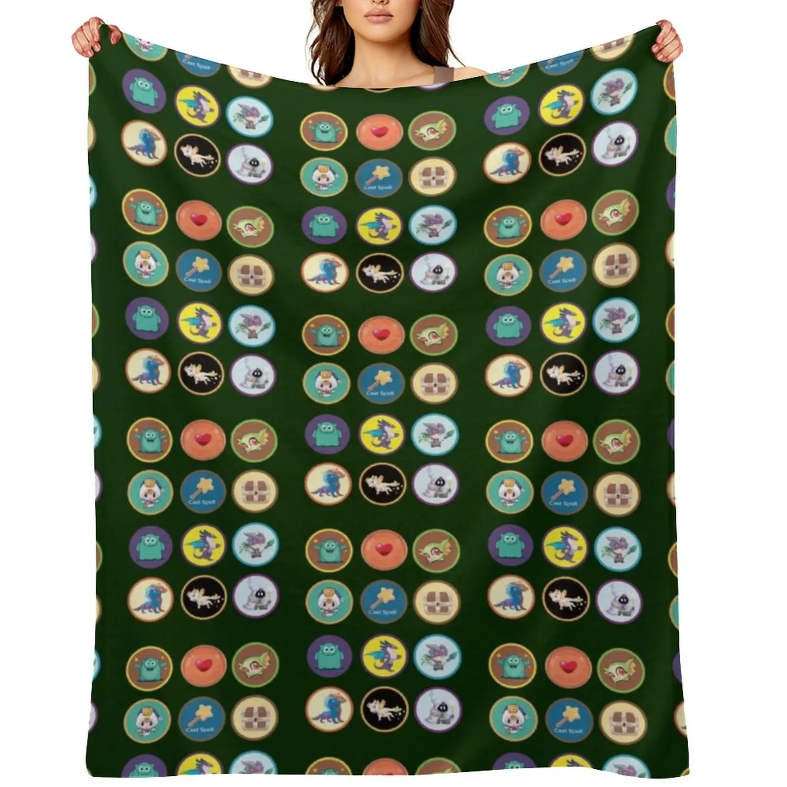 

Prodigy Math Game Essential Throw Blanket Bed linens Travel Thins Multi-Purpose Blankets