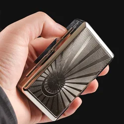 New 1pcs Cigarette Case Metal Tin Tobacco Box Container Portable Storage Kit With Clip Rolling Cigarettes Smoking Accessories