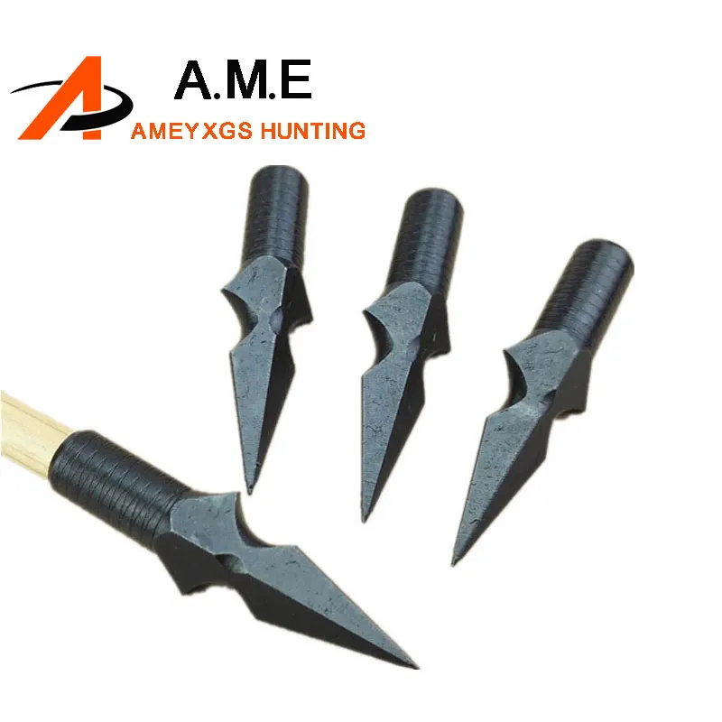 

6/12/24pcs Archery Arrowheads Broadheads Tips Wood Arrow & Bamboo Arrow Metal for OD8mm Arrow Shaft Bow Hunting Shooting