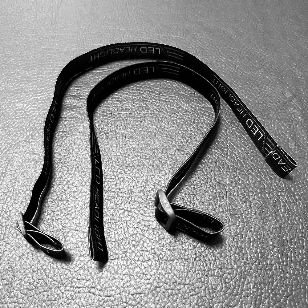 1/2/5PCS New Black Elastic Head Strap Belt Adjustable Headband For Flashlight Headlight Headlamp Outdoor