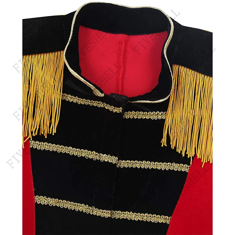 Jaqueta de fantasia medieval masculina, casaco uniforme desempenho de palco, Halloween Cosplay Showman, Ringmaster Circus Dancewear, £, 2024