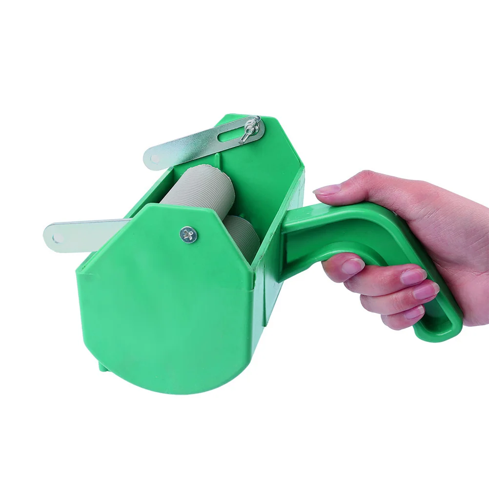 أداة طلاء مزخرفة برأس بلاستيكي أخضر لطباعة ورق الحائط لأثاث سقف الجدار وطلاء آلة مطاطية قابلة لإعادة الاستخدام #4