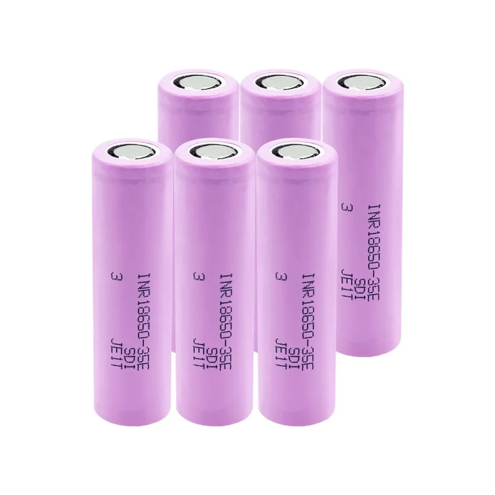 3500mAh 3.7V Lithium Battery NEW 18650 INR 35E Flat Top Rechargeable Batteries Li-ion 13A MAX 3.6 V 18650 Cell 62.25mm*18.25mm