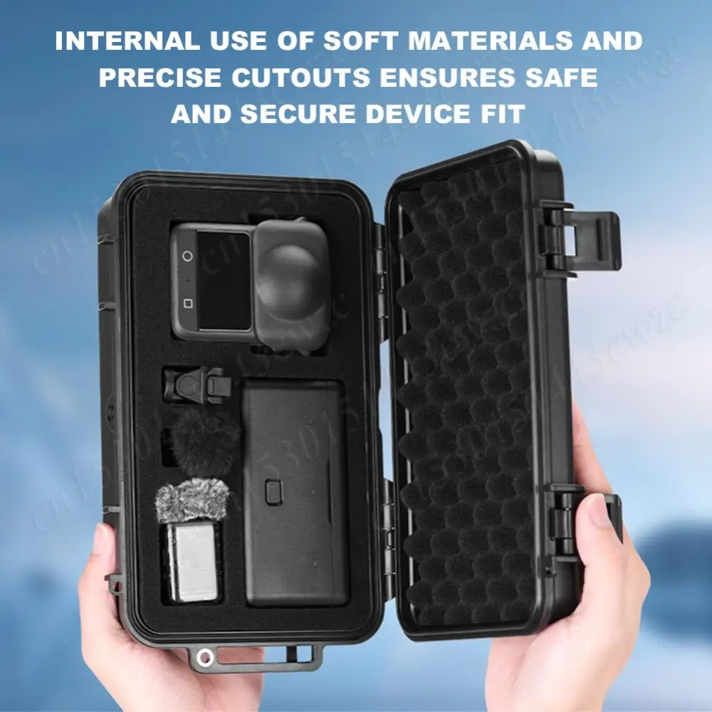 ل DJI OSMO 360 كاميرا بانورامية طبقة مزدوجة حقيبة للتخزين مع حزام الكتف وملحقات صندوق الحماية المقاوم للماء المحمولة