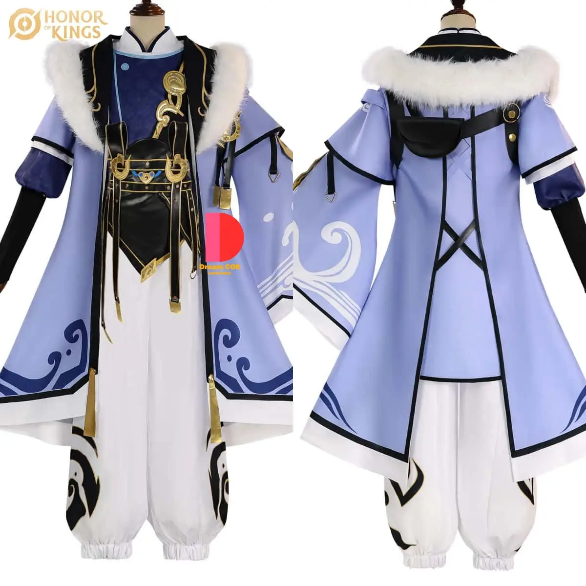 

Game Honor of Kings Cosplay Costume Anime Sun Quan Role Play Suits Set for Men Adult Comic Con Halloween Party Outfit Wig Shoes
