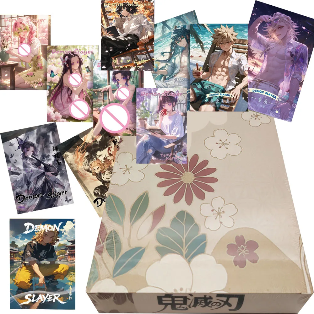 

Demon Slayer Fantasy Japanese Anime Acrylic Color Paper Cards Cartoon Enchanting Peripheral Stylish Characters Card Fans Gifts