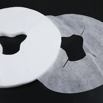 100 قطعة/الحقيبة المتاح تدليك الجدول ورقة مسند الرأس منصات وسادة الوجه غطاء غطاء الوسادة ورقة لصالون تجميل التدليك مخصص