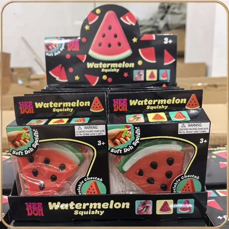 

Watermelon Squishy Squeeze Fidget Toy Soft Stress Relief Anti-Anxiety Vent Sensory Desktop Decompression Ornament Gift