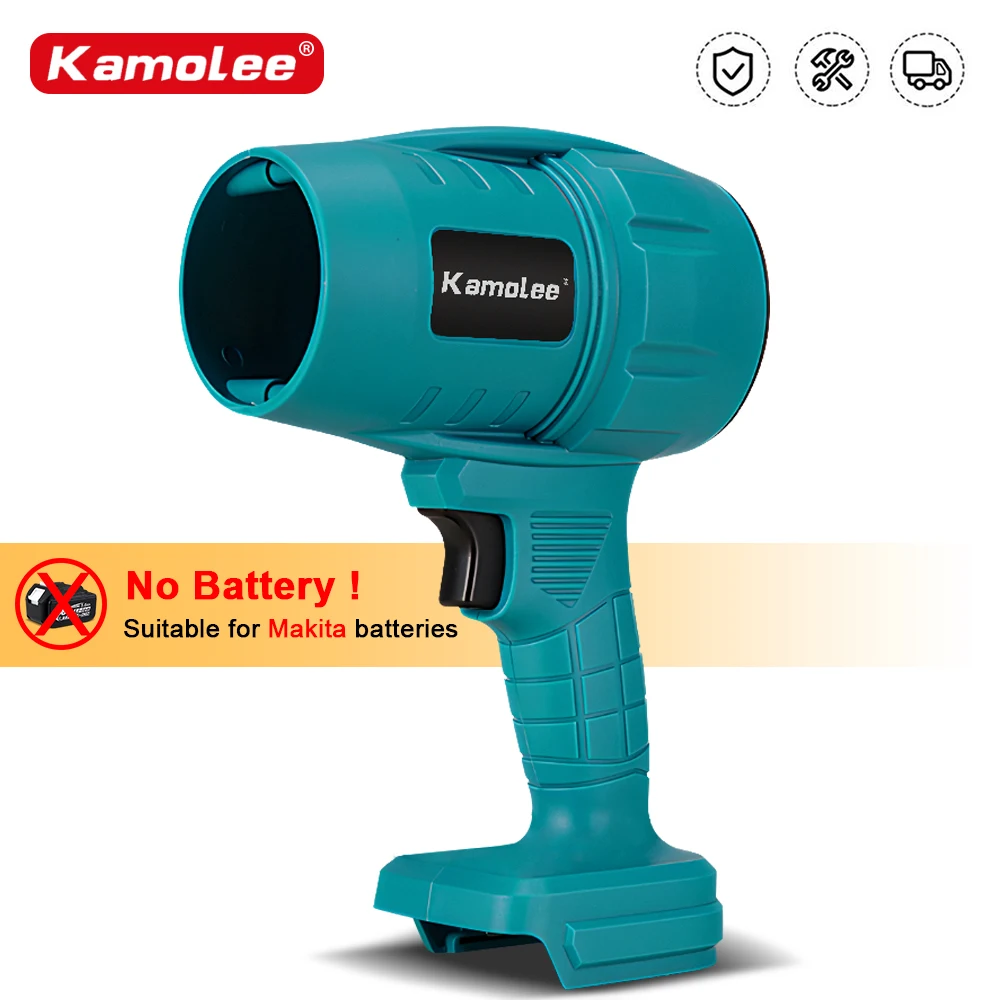 Kamolee 200M/S Turbo Jet Fan 2000W Cordless Electric Air Blower Violent Handheld Power Tool for Makita 18V Battery